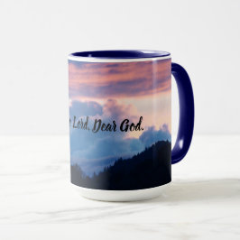 Taza de café ATARDECER MAGNÍFICO Azul Rosa Crepusc