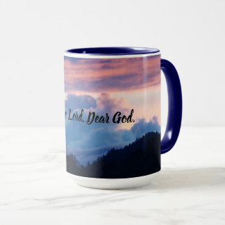 Taza de café ATARDECER MAGNÍFICO Azul Rosa Crepusc