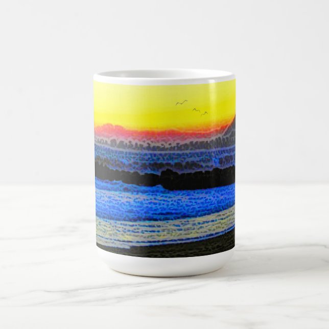 Taza De Café Atardecer Místico  (Centro)