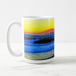 Taza De Café Atardecer Místico 