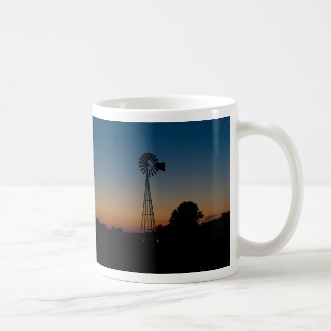 Taza de café Atardecer Molino de Viento Ozark (Derecha)