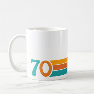 Taza De Café Atardecer Retro 70
