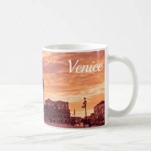 Taza De Café Atardecer sobre la Basílica de Venecia