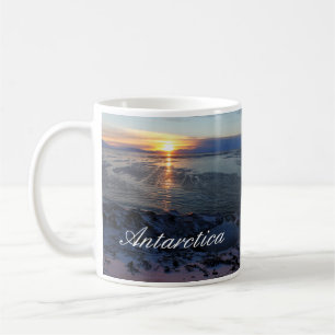 Taza De Café Atardecer sobre McMurdo Sound, Antártida