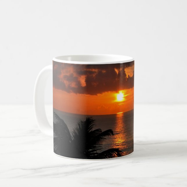 Taza De Café Atardecer tropical, Cancún (Anverso izquierdo)