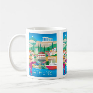 Taza De Café Atenas, Grecia Mug