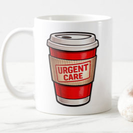 Taza De Café Atención Urgente Café Divertido Humor Equipo de Sa