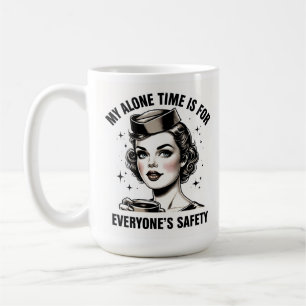 Taza De Café Atentante de vuelo solo Time Mug