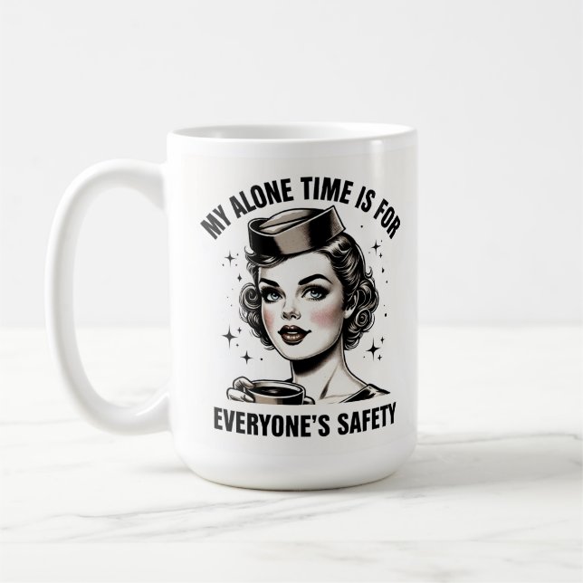 Taza De Café Atentante de vuelo solo Time Mug (Izquierda)