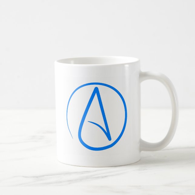 Taza De Café Ateo azul A (Derecha)