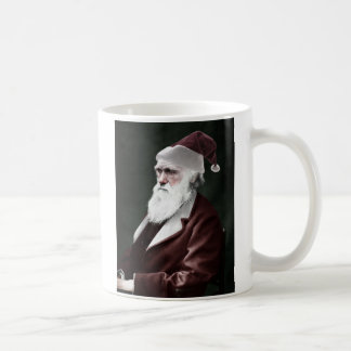 Taza De Café Ateo - navidad de Darwin como Papá Noel