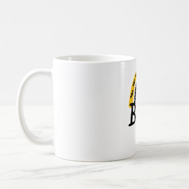 Taza De Café Aterrador arcoiris y espeluznante Halloween (Izquierda)