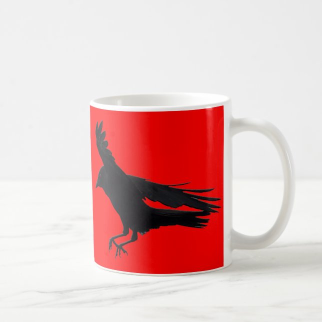 Taza De Café Aterrizar con arte de cuerdas negras (Derecha)