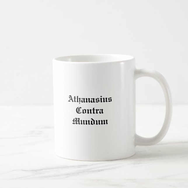 Taza De Café Athanasius contra Mundum (Derecha)