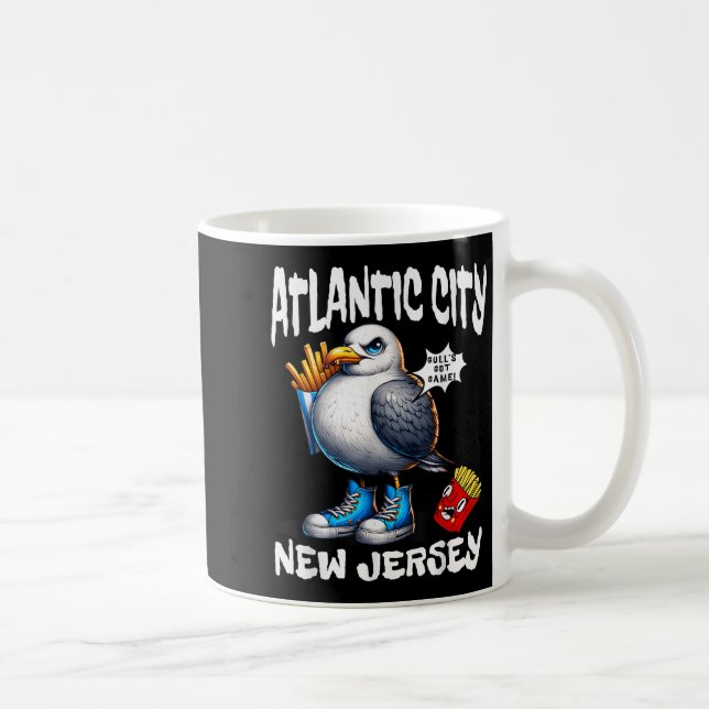 Taza De Café Atlantic City New Jersey Seagull French Fries Funn (Derecha)