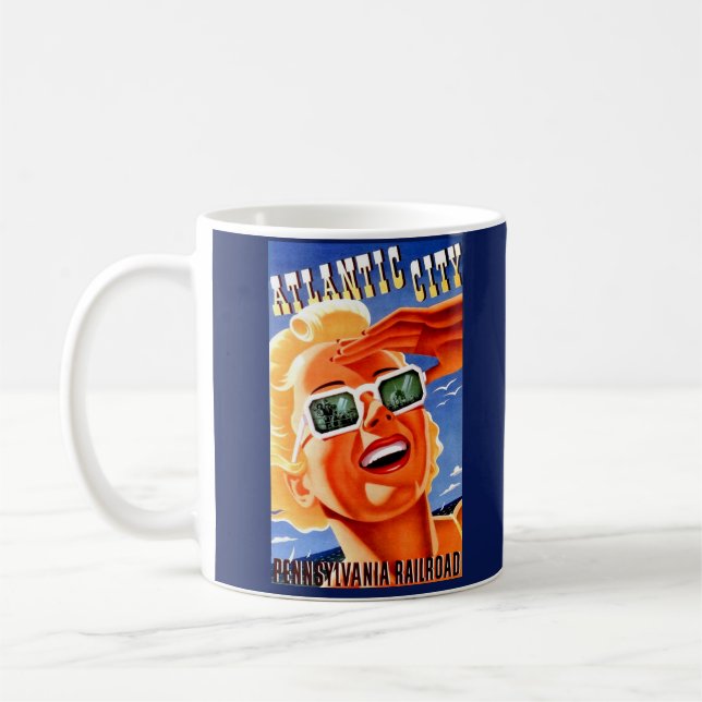 Taza De Café Atlantic City vía Pennsylvania Railway (Izquierda)