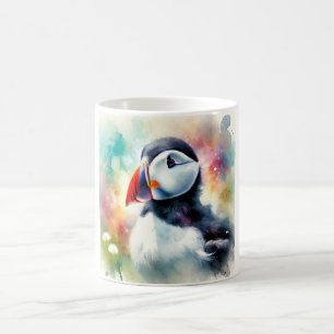 Taza De Café Atlantic Puffin 161024AREF121 - Watercolor