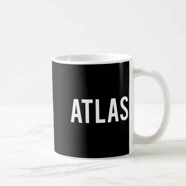 Taza De Café Atlas - Cool New Funny Name Fan Gift Tee  (Derecha)