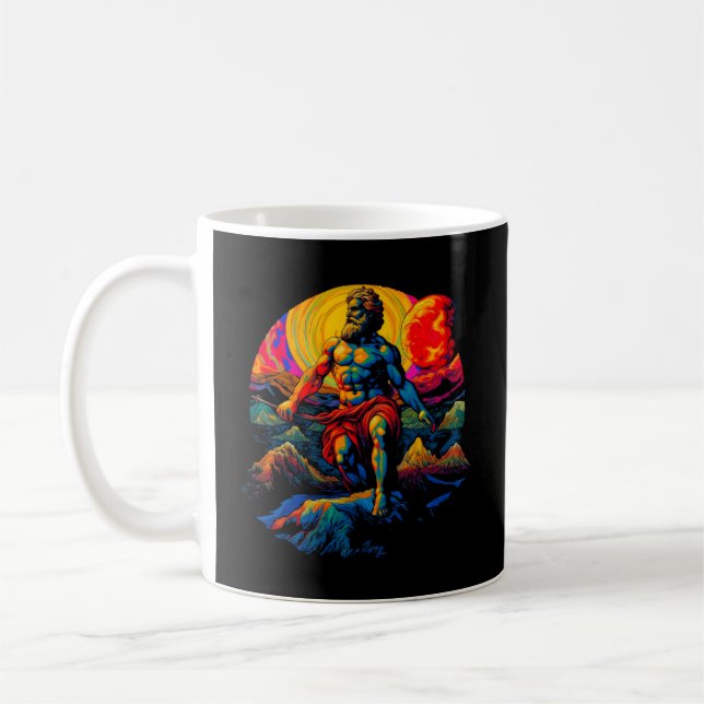 Taza De Café Atlas El dios del Titán Griego (Izquierda)
