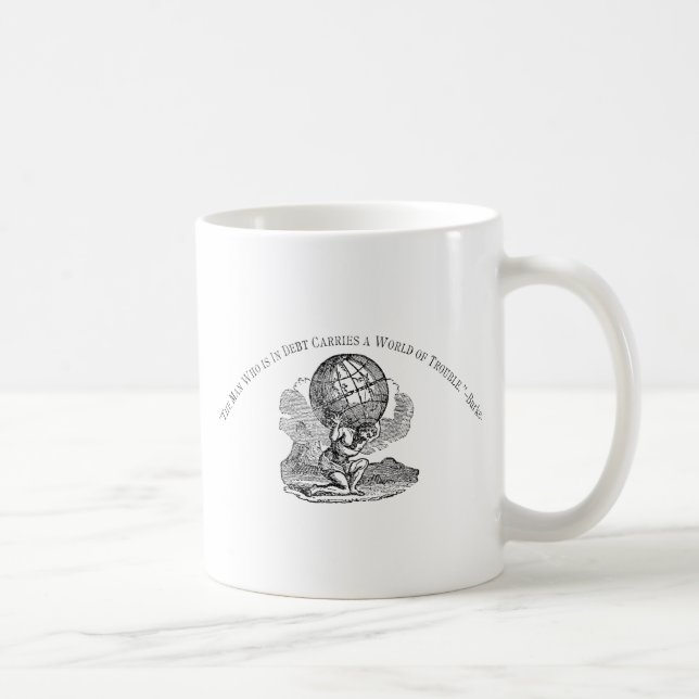 Taza De Café Atlas encogido/cita de la deuda (Derecha)