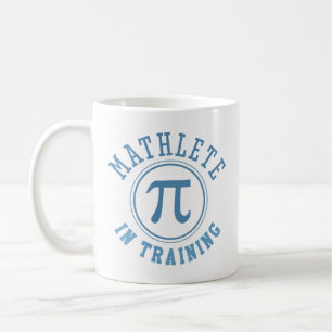 Taza De Café Atleta de Matemáticas en Entrenamiento