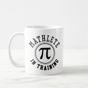 Taza De Café Atleta de Matemáticas en Entrenamiento