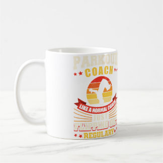 Taza De Café Atleta de Parkour Freerunning Traceur Salto Mortal