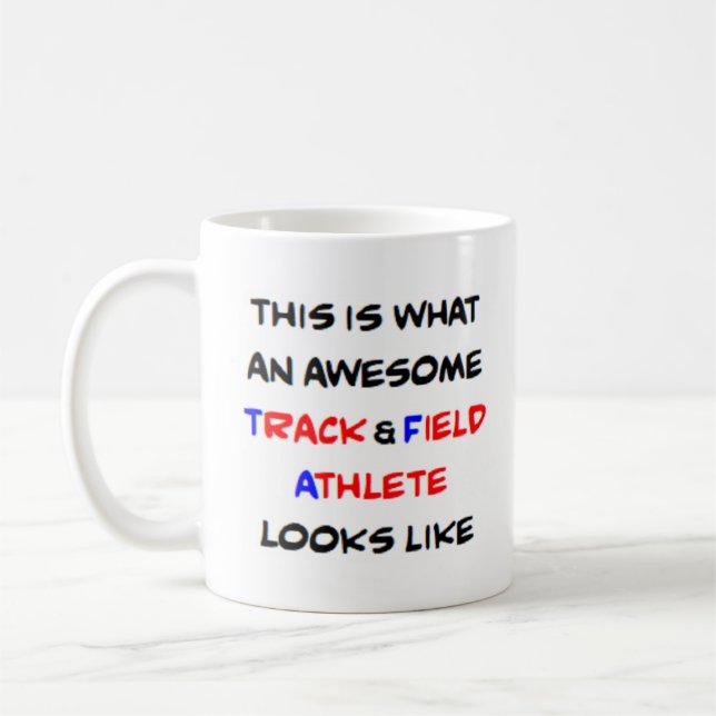 Taza De Café atleta de pista y campo, impresionante (Izquierda)