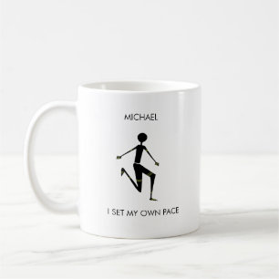 Taza De Café Atleta keniana de Silhouette