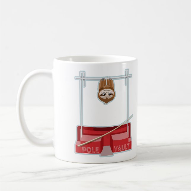 Taza De Café Atletismo de Sloe Pole Vault (Izquierda)