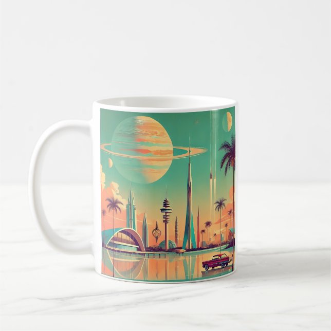 Taza De Café Atomic Futuristic New Florida (Izquierda)