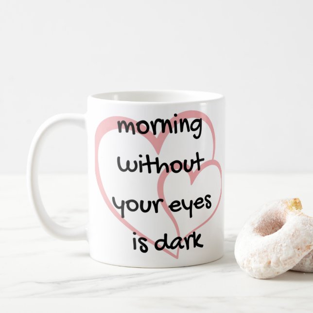 Taza De Café atraco de amor de romance (Con donut)