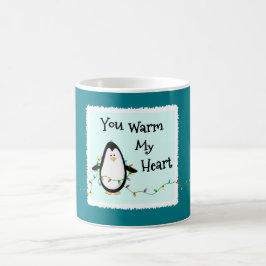 Taza De Café Atractivo Navidades Holiday Gift-Fun Penguin