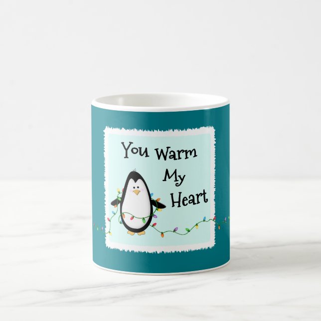 Taza De Café Atractivo Navidades Holiday Gift-Fun Penguin (Centro)