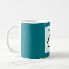 Taza De Café Atractivo Navidades Holiday Gift-Fun Penguin
