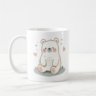Taza De Café Atractivo oso con Woodland Whimsy