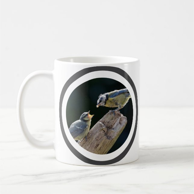 Taza De Café Atractivo Par de Aves Mug (Izquierda)