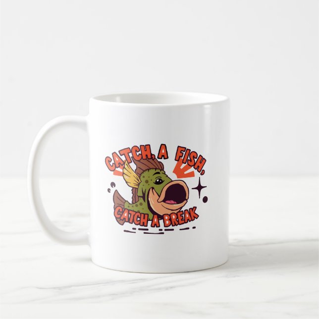 Taza De Café ¡Atrapa, Relájate, Repite! (Izquierda)