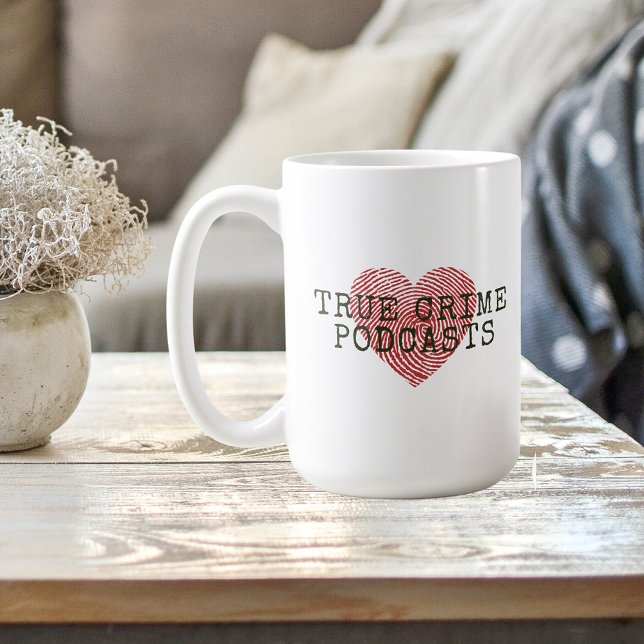 Taza De Café Atrapado de podcast sobre crímenes reales (Subido por el creador)