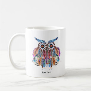 Taza De Café Atrapasueños de búho nativo americano