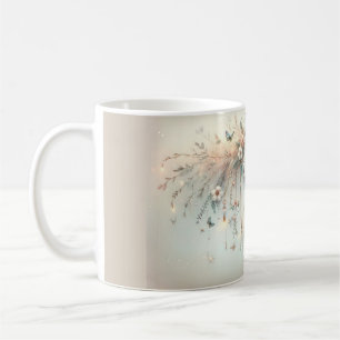 Taza De Café Atrapasueños Floral Mariposa Pastel