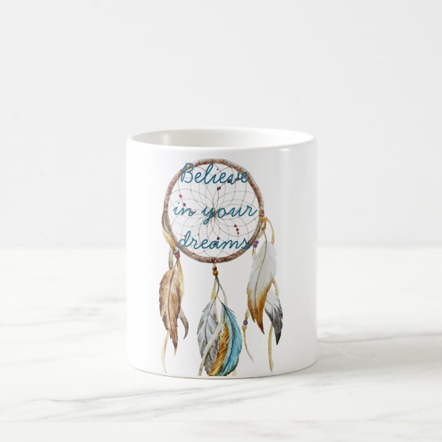 Taza De Café Atrapasueños Turquesa Marrón (Centro)