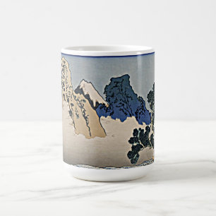 Taza De Café Atrás de la montaña Fuji del río Minobu Hokusai