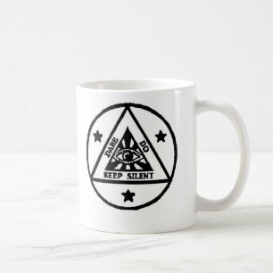 Taza De Café Atrevimiento. Haga. ¡Mantenga silencioso! ¡El