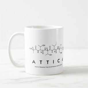 Taza De Café Attica peptide nombre mug