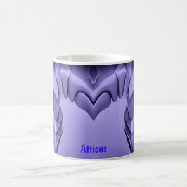 Taza De Café ATTICUS ~ Purple Heart Coffee Mug
