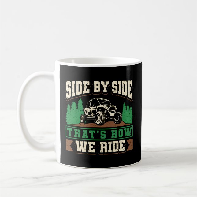 Taza De Café Atv Quad Biker Cuatro Ruedas Lado A Lado Que Es Ho (Izquierda)