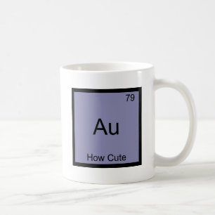 Taza De Café Au - cómo símbolo lindo del elemento de la quím