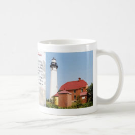 Taza De Café Au Sable Lighthouse historia mug