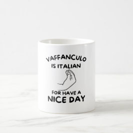 Taza De Café Audaces Vibes Italianos: Vaffanculo Coffee Mug